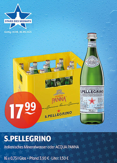 S.Pellegrino italienisches Mineralwasser