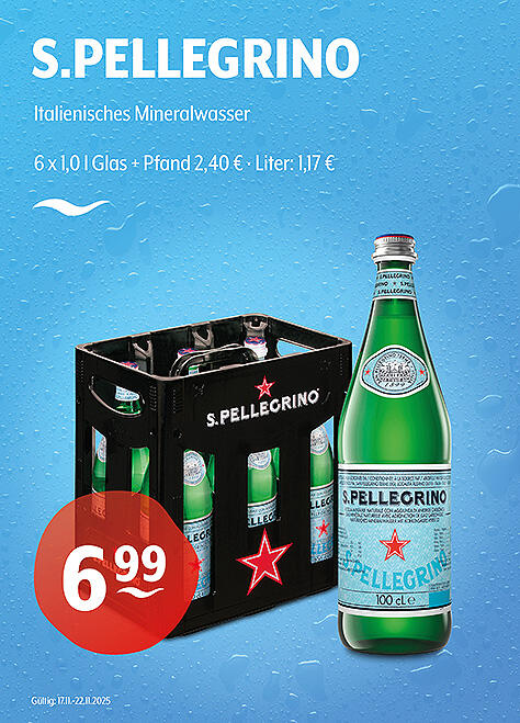 S.Pellegrino italienisches Mineralwasser