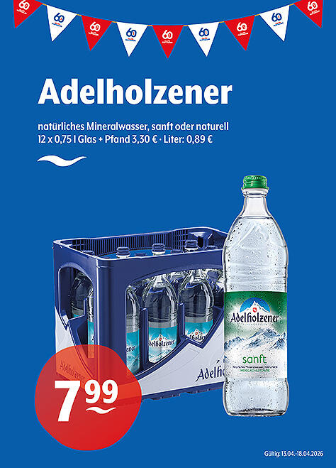 Adelholzener Natürliches Mineralwasser