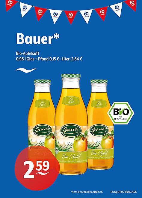 Bauer Bio-Apfelsaft