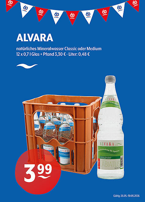 Alvara Natürliches Mineralwasser