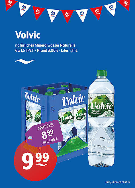 Volvic Natürliches Mineralwasser