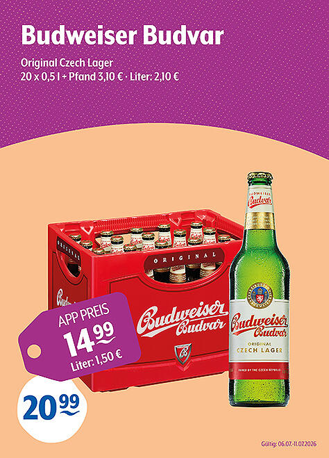 Budweiser Budvar Original Czech Lager