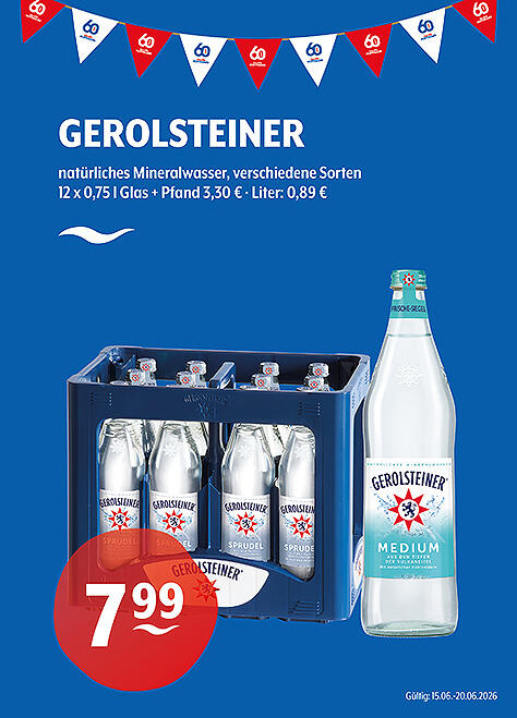 Gerolsteiner Natürliches Mineralwasser