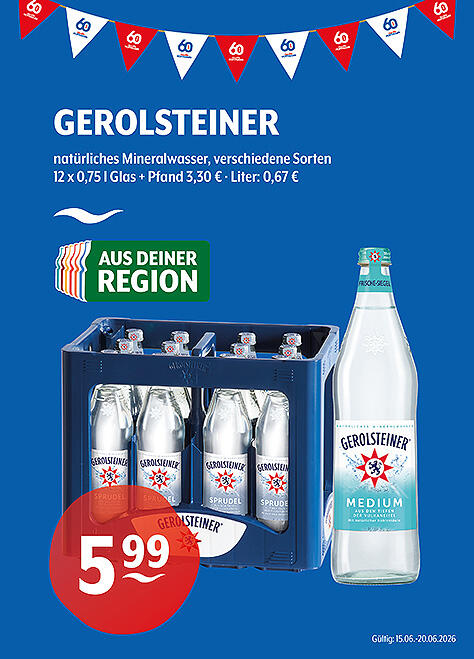 Gerolsteiner Natürliches Mineralwasser