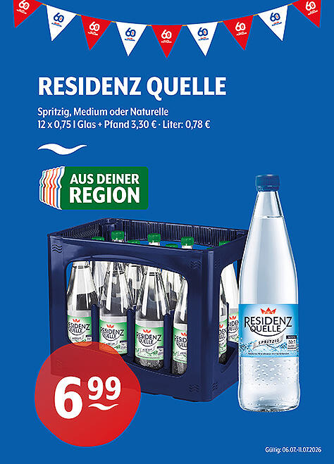Residenz Quelle Natürliches Mineralwasser