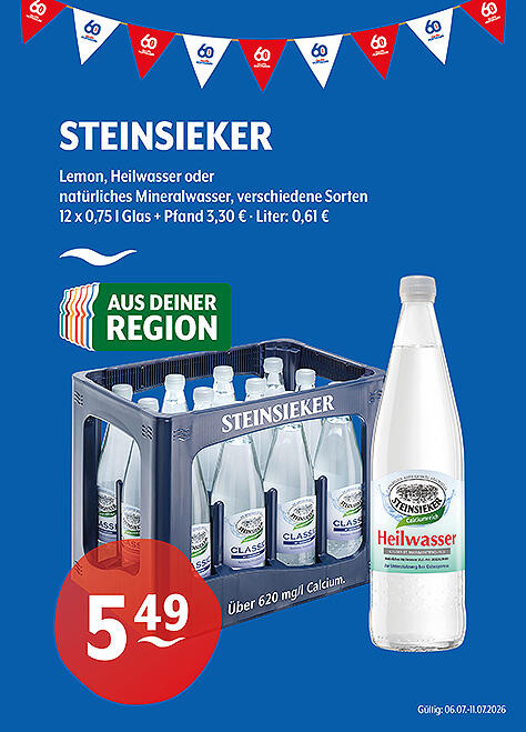Steinsieker Natürliches Mineralwasser & Heilwasser