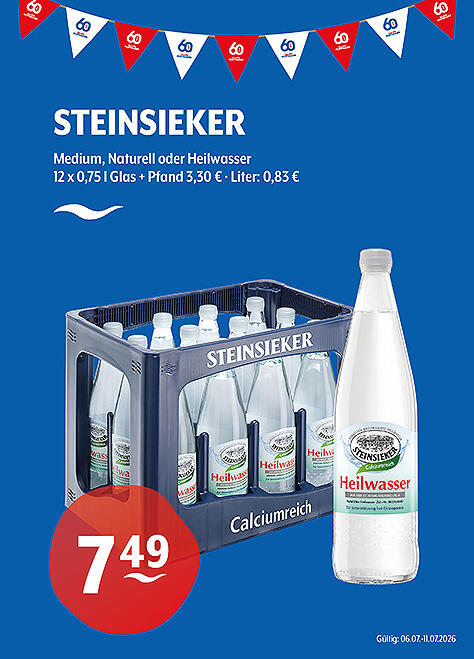 Steinsieker Natürliches Mineralwasser & Heilwasser