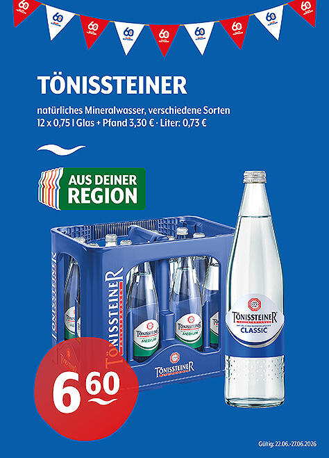 Tönissteiner Natürliches Mineralwasser