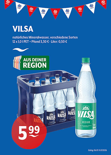 Vilsa Natürliches Mineralwasser