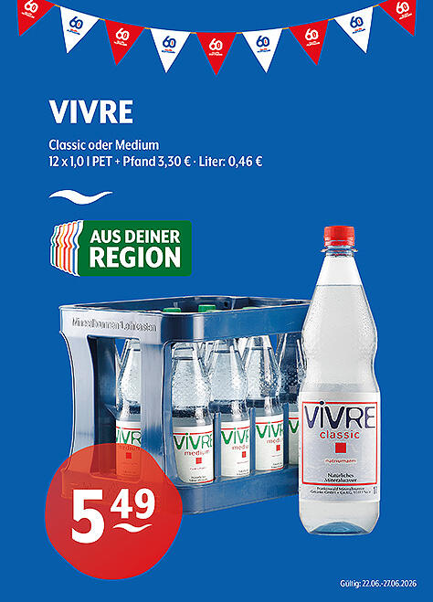 Vivre Natürliches Mineralwasser