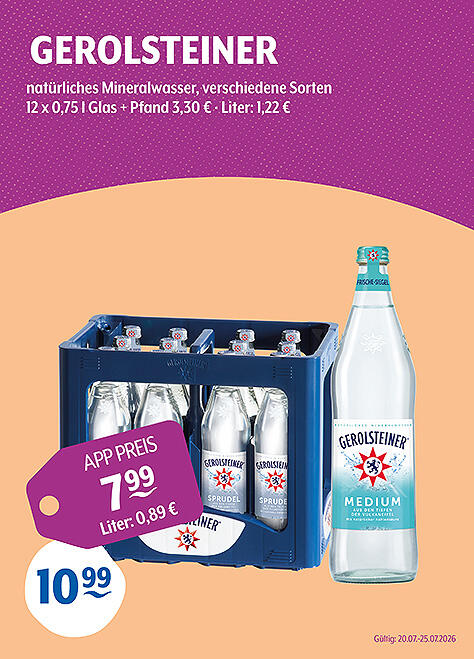 Gerolsteiner Natürliches Mineralwasser