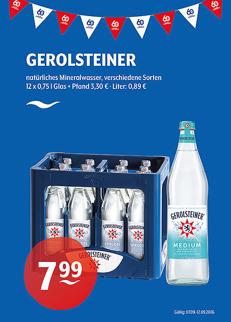 Gerolsteiner Natürliches Mineralwasser