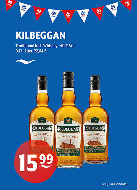 Kilbeggan Traditional Irish Whiskey