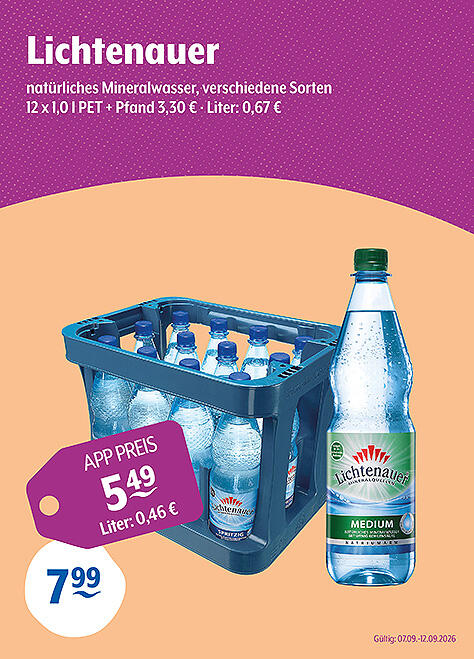 Lichtenauer Natürliches Mineralwasser