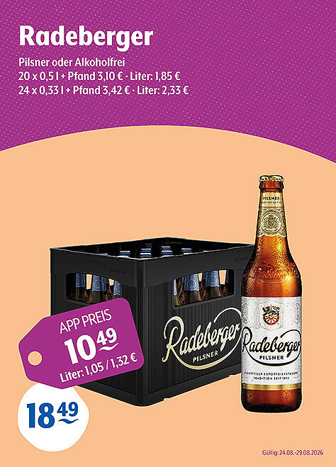 Radeberger Pilsner & Pilsner Alkoholfrei