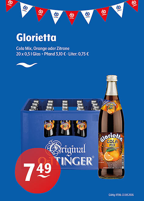 Glorietta Cola Mix, Orange & Zitrone
