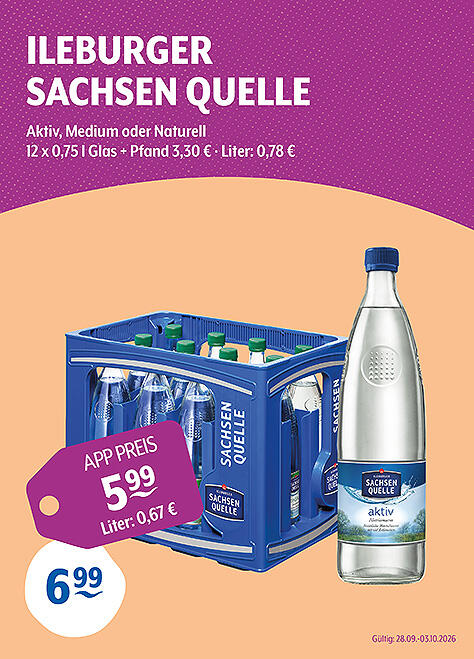 Ileburger Sachsen Quelle Natürliches Mineralwasser