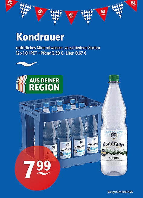 Kondrauer Natürliches Mineralwasser