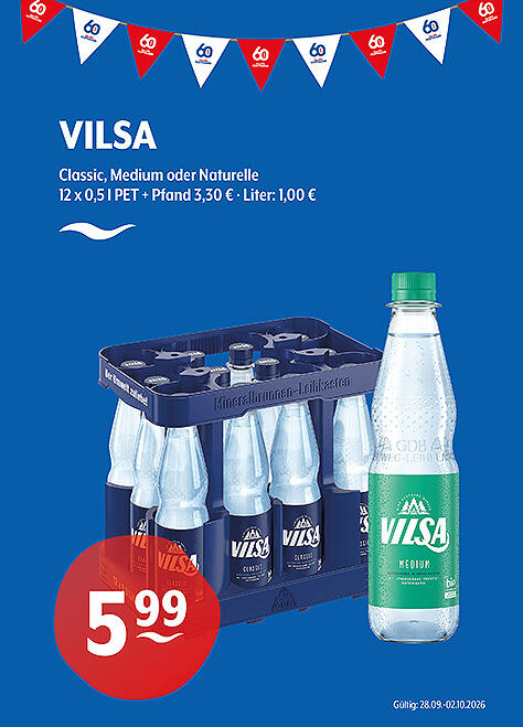 Vilsa Natürliches Mineralwasser