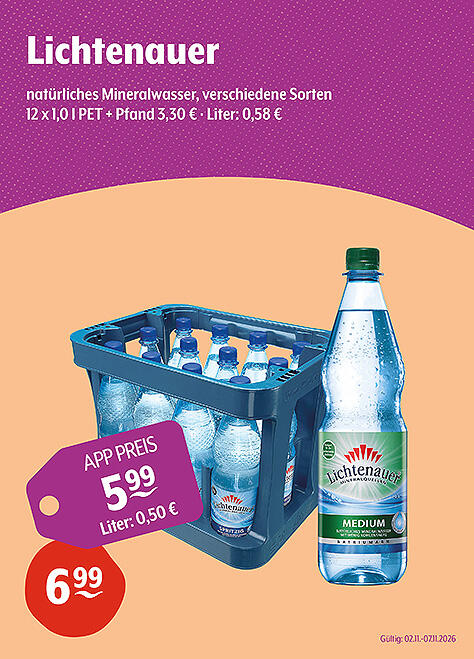 Lichtenauer Natürliches Mineralwasser