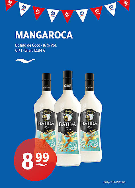 Mangaroca Batida de Coco