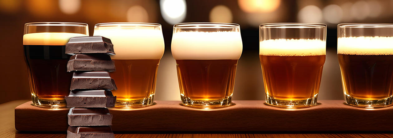 Eine große Geschmacksvielfalt bietet die Kombination von Bier und Schokolade.