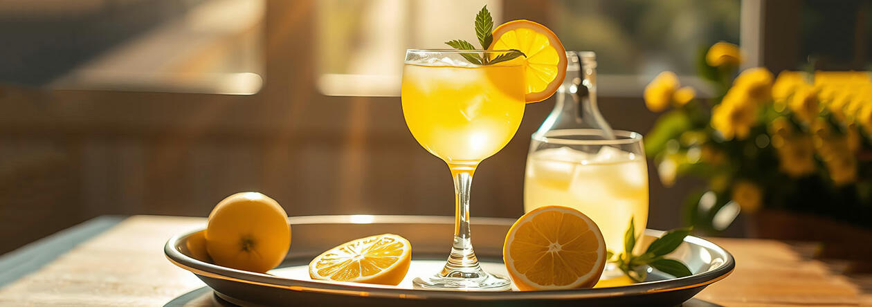 Schöne Cocktails mit Limoncello wie diese zaubern den Sommer ins Zuhause