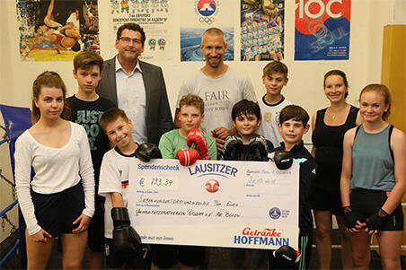 Lausitzer Natürliches Mineralwasser Spendenaktion