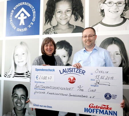 Lausitzer Natürliches Mineralwasser Spendenaktion