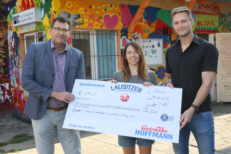 Lausitzer Natürliches Mineralwasser Spendenaktion