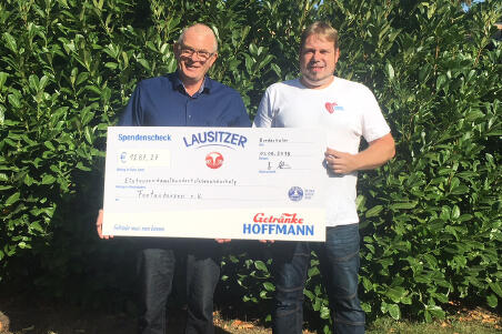 Lausitzer Natürliches Mineralwasser Spendenaktion