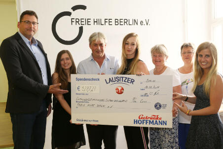 Lausitzer Natürliches Mineralwasser Spendenaktion