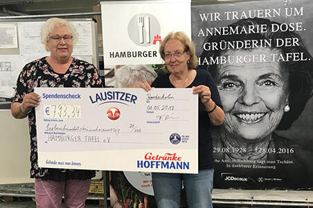 Lausitzer Natürliches Mineralwasser Spendenaktion