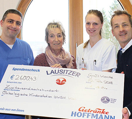 Lausitzer Natürliches Mineralwasser Spendenaktion