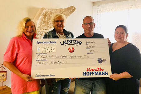 Lausitzer Natürliches Mineralwasser Spendenaktion