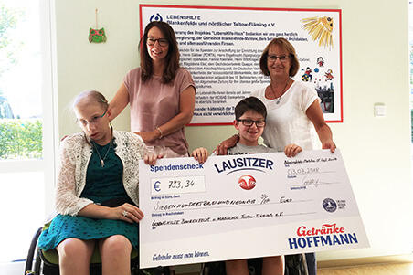 Lausitzer Natürliches Mineralwasser Spendenaktion