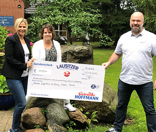 Lausitzer Natürliches Mineralwasser Spendenaktion