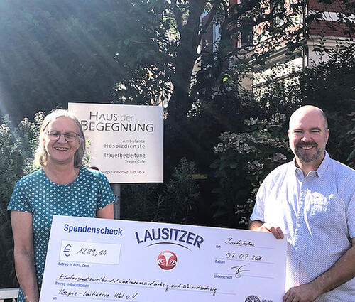 Lausitzer Natürliches Mineralwasser Spendenaktion