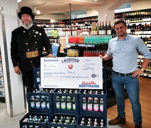 Lausitzer Natürliches Mineralwasser Spendenaktion