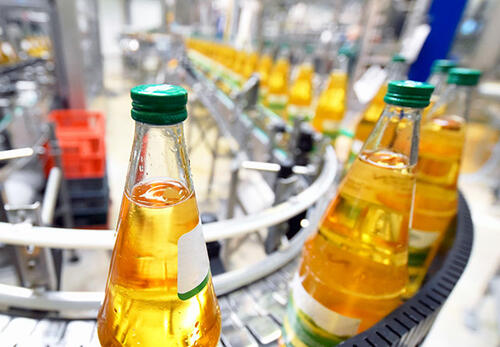 Apfelsaft nach der Abfüllung