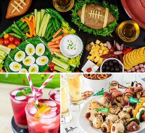 Nachos mit Salsa, Fingerfood oder Bier – auf die richtige Präsentation kommt es beim Football-TV-Abend an!