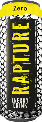 Eine Dose zuckerfreier RAPTURE Energy Drink in der Sorte Zero