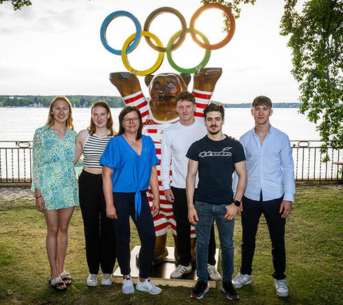 Das GH Team vom OSP Berlin bei der Veranstaltung "Verabschiedung zu den Olympischen und Paralympischen Spielen in Paris"