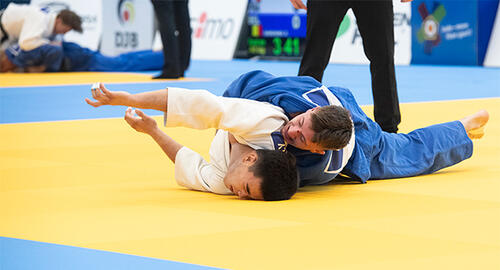 Levi Märkt beim Wettkampf