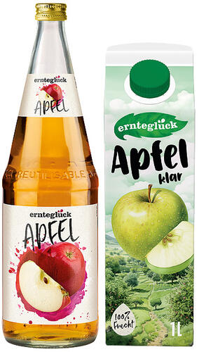 Ernteglück Apfel klar