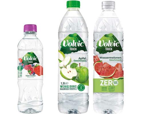 volvic bietet viele verschiedene Sorten an, die alle gut zum Durstlöschen geeignet sind