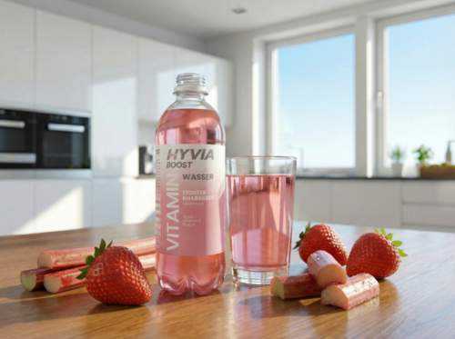 Hyvia Vitaminwasser - Erdbeer-Rhababer