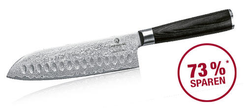 Damast Santokumesser von CHEF CUISINE bei der GH Treueaktion Küchenartikel