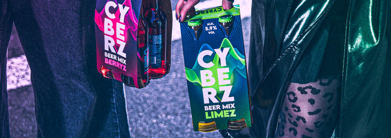CYBERZ perfekt für Nachtschwärmer CYBERZ ist speziell für Nachtschwärmer und Partypeople der Generation Z entwickelt worden. Schau dir mal die Etiketten unter Schwarzlicht an – ein Hingucker!